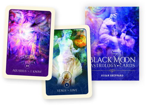 Bild på Black Moon Astrology Cards