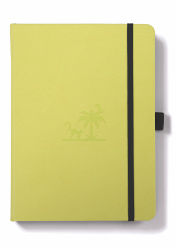 Bild på Dingbats* Earth A5+ Lime Yasuni Notebook - Dotted