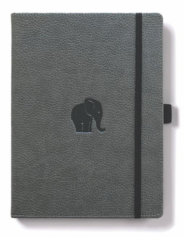 Bild på Dingbats* Wildlife A4+ Grey Elephant Notebook - Lined