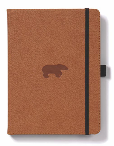 Bild på Dingbats* Wildlife A5+ Brown Bear Notebook - Dotted