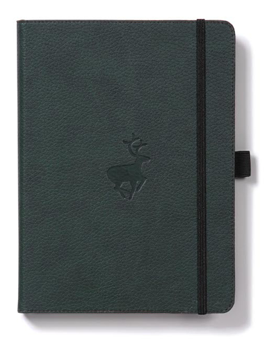 Bild på Dingbats* Wildlife A5+ Green Deer Notebook - Dotted