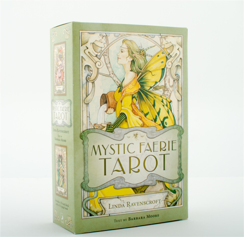 Bild på Mystic Faerie Tarot (78-Cards, Book & Organdy Bag With Satin