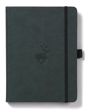 Bild på Dingbats* Wildlife A4+ Green Deer Notebook - Lined