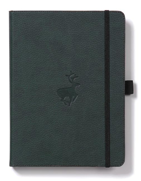 Bild på Dingbats* Wildlife A5+ Green Deer Notebook - Graph