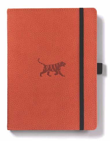 Bild på Dingbats* Wildlife A5+ Orange Tiger Notebook - Lined