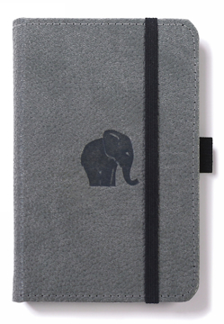 Bild på Dingbats* Wildlife A6 Pocket Grey Elephant Notebook - Plain