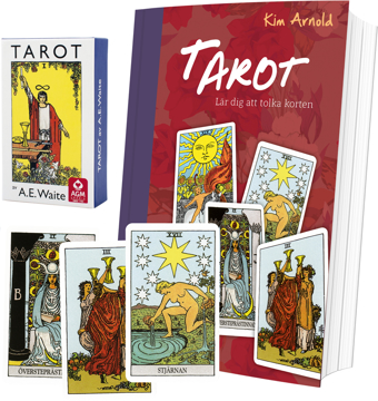 Bild på Tarotpaket: Tarot bok + Waite svensk tarot (pocket)
