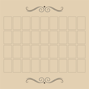 Bild på Grand Tableau Lenormand Cloth (60x60 cm)
