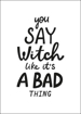 Bild på Hocus Pocus You Say Witch Like It´s a Bad Thing II