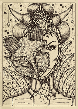 Bild på Lenormand Engraved Fox (21x30)