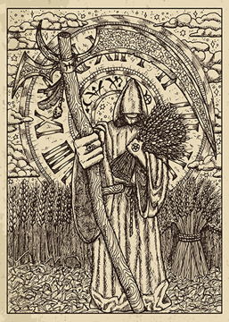 Bild på Lenormand Engraved Scythe (21x30)