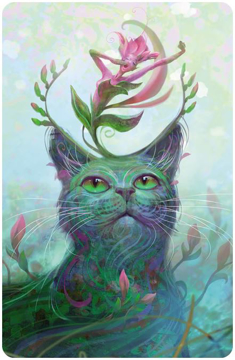 Bild på Spring (Fantasy Cats) Magnet