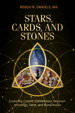Bild på Stars, Cards, and Stones: Exploring Cosmic Connections between Astrology, Tarot, and Runestones