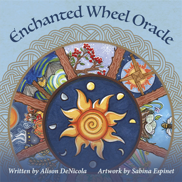 Bild på Enchanted Wheel Oracle: 45 Round Cards with Hand-Painted Art— Explore Spiritual Pathways, Portals, and Elemental Energy with the Celtic Wheel of the Year, Cycles of Nature, Includes 128-Page Illustrat