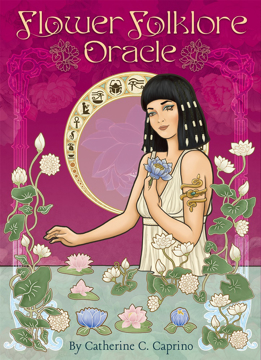 Bild på Flower Folklore Oracle: Wisdom of the Flowers: Colorful 44-Card Oracle Deck, 76-Page Guidebook, Mythology, Language of Flowers, Collaborative Deck, Mystic Tales, Flora and Fauna Folklore