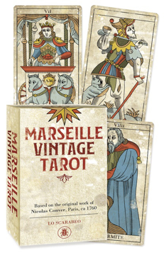 Bild på MARSEILLE VINTAGE TAROT (78-card deck & instruction booklet)