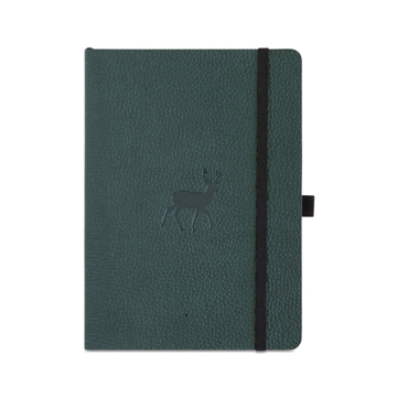 Bild på Dingbats* Wildlife Soft Cover A5 Dotted - Green Deer Notebook