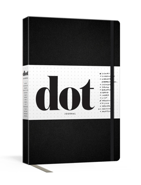 Bild på Dot Journal (Black): A dotted, blank journal for list-making, journaling, goal-setting: 256 pages with elastic closure and ribbon marker
