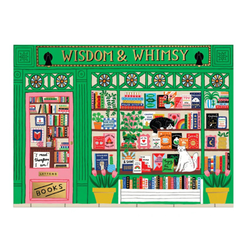 Bild på Wisdom & Whimsy Bookshop 1000 Piece Foil Puzzle
